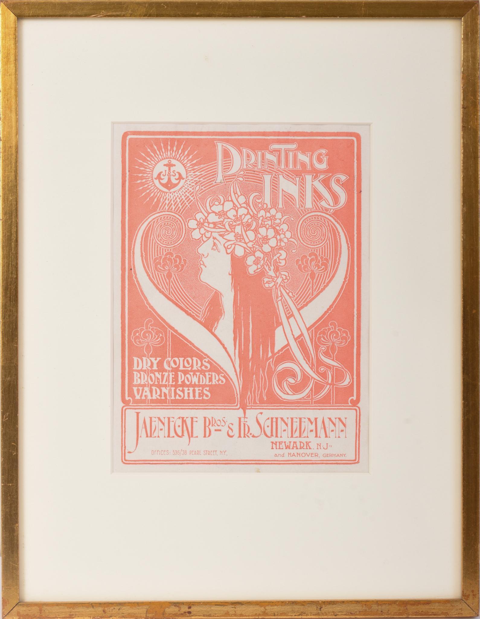 Jaenecke Brothers Printing Inks Advertisement. (1 of 2)