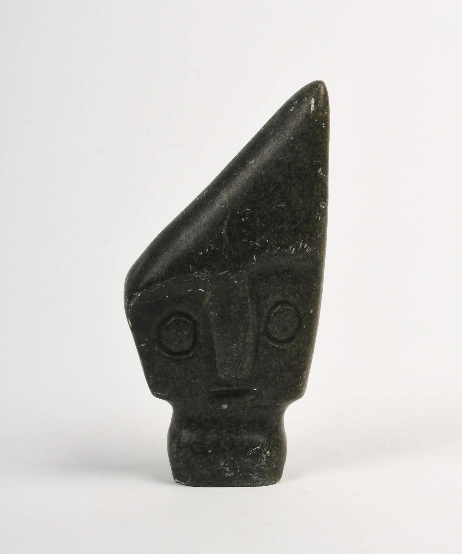 African Carved Stone Abstracted Head. (1 of 5)