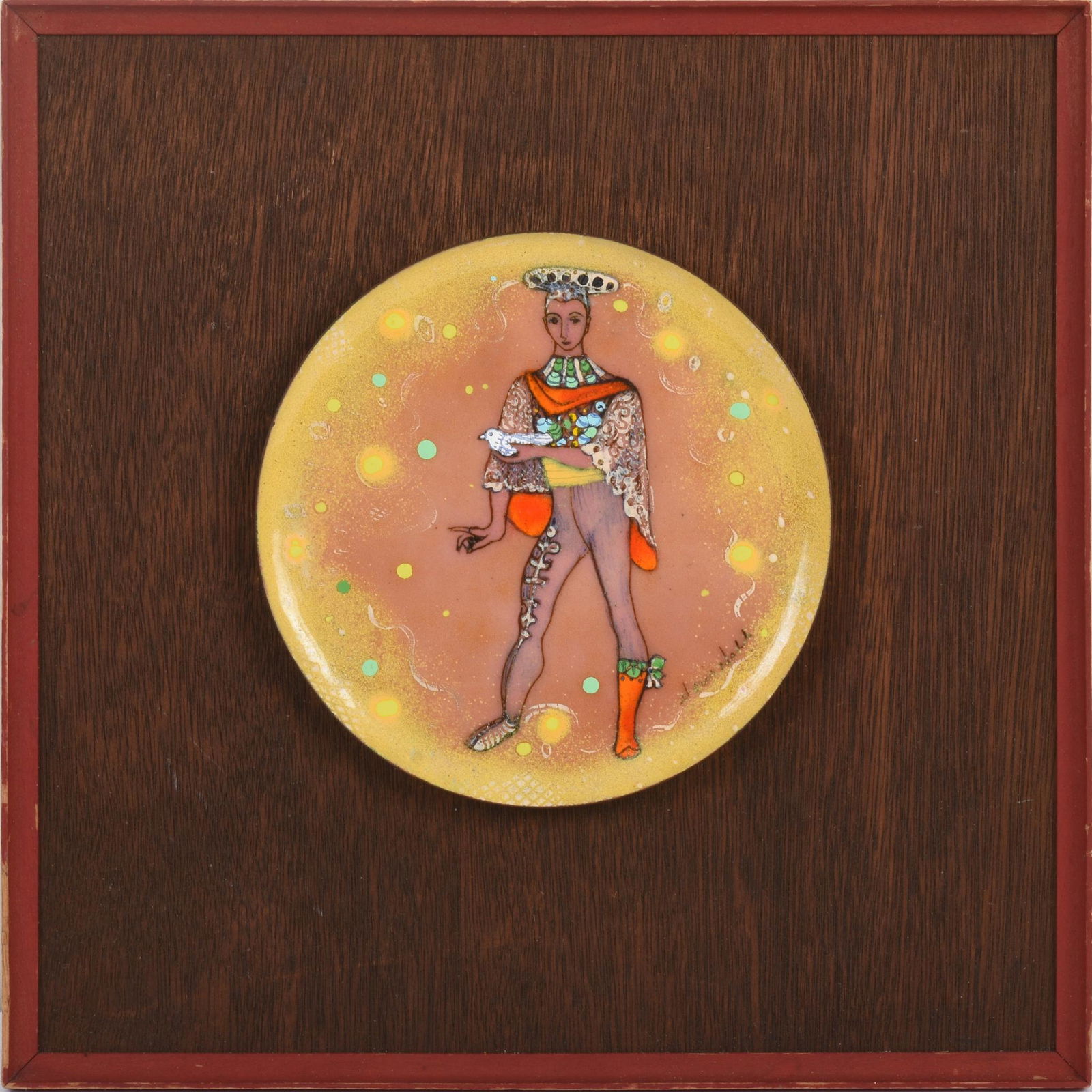 Doris Hall Enamel Plate (1 of 3)