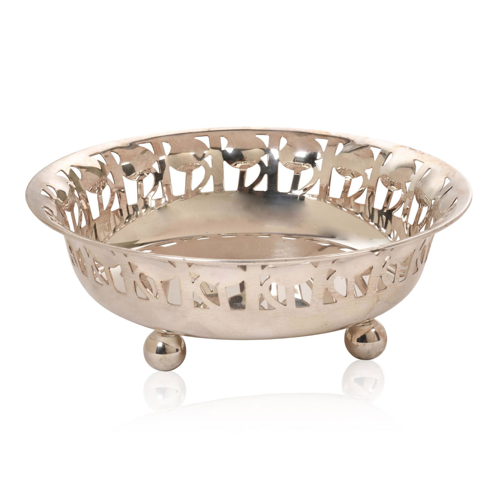 Alessi Rosenschale Silver Plated Bowl (1 of 4)