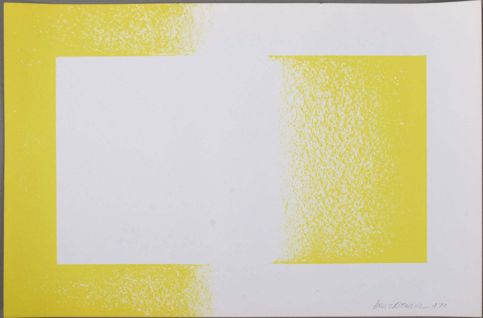 Richard Anuszkiewicz. Yellow Reversed, 1970. (1 of 1)