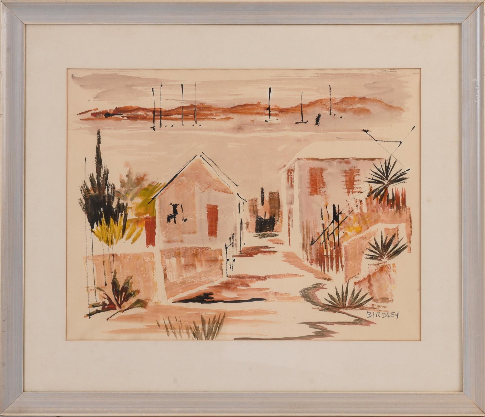 Alfred Birdsey Watercolor.: 17.5 x 22.75 inches, sight, signed lower right.