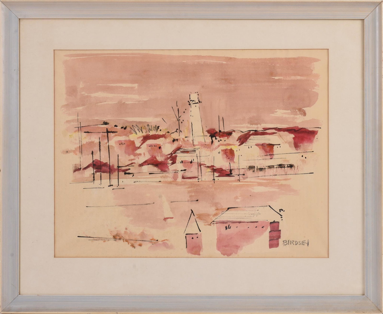 Alfred Birdsey Watercolor.: 17 x 22.5 inches, sight, signed lower right.