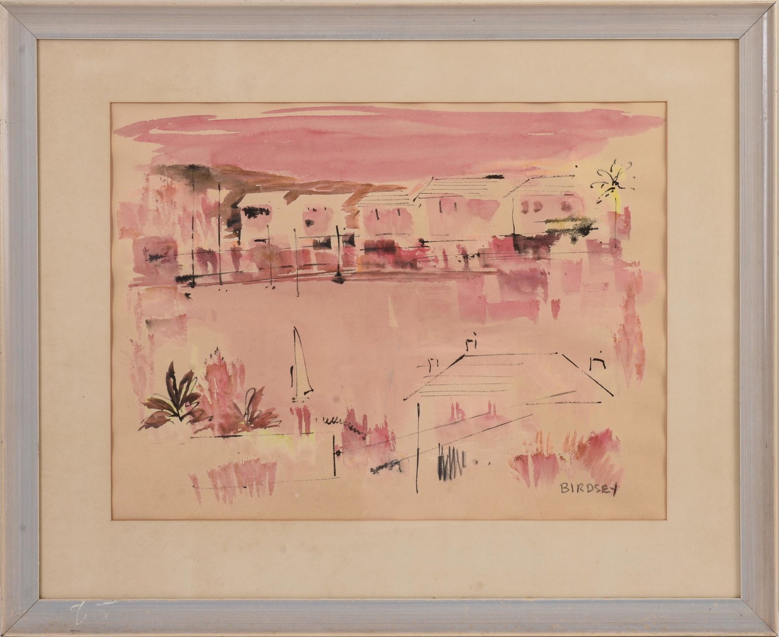 Alfred Birdsey Watercolor.: 17 x 22.5 inches, sight, signed lower right.