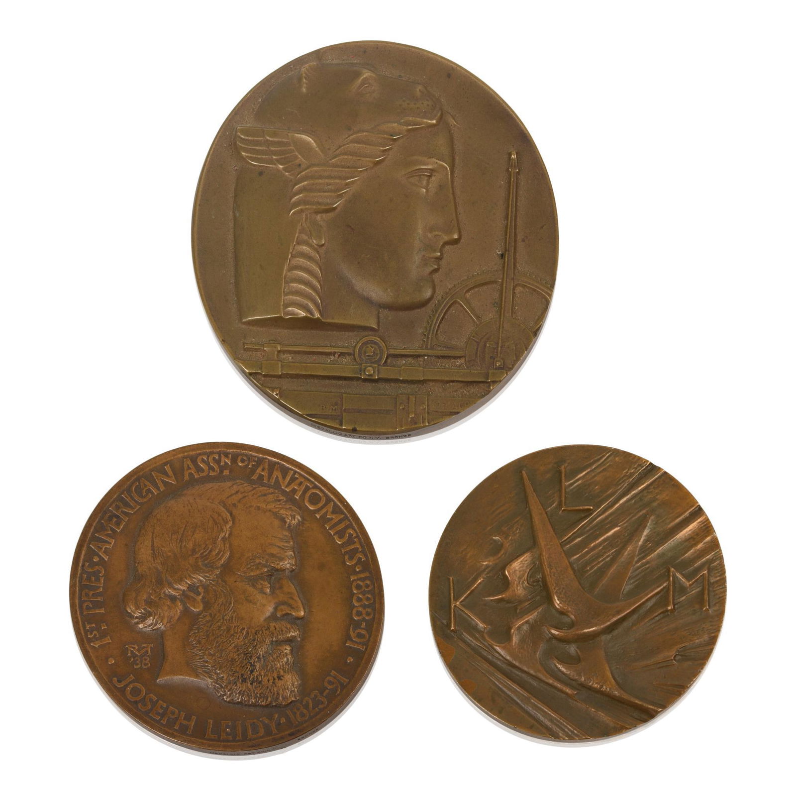 Three Twentieth Century Bronze Medals. (1 of 2)