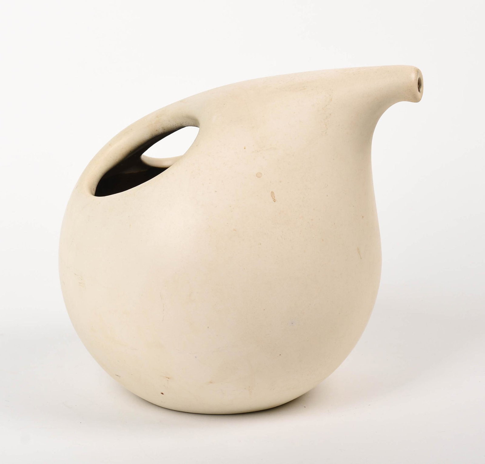 Beit Hayotser Ceramic Pitcher.: Height 8.25 inches. Unmarked.