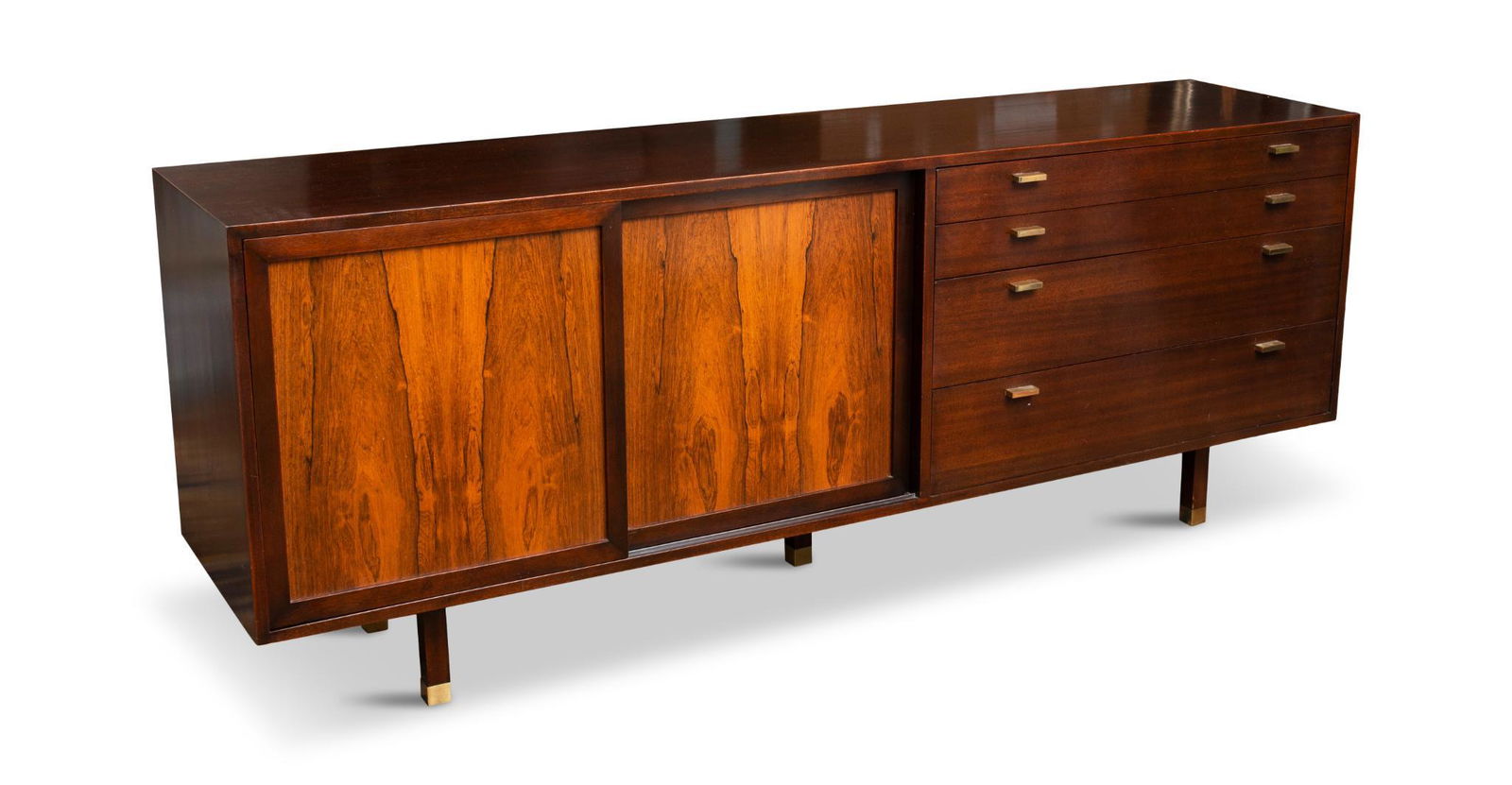 Harvey Probber Mahogany and Rosewood Sideboard. (1 of 3)