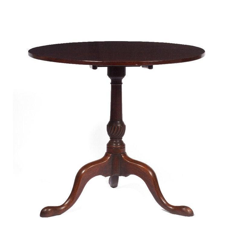 George III Mahogany Tripod Tea Table (1 of 3)