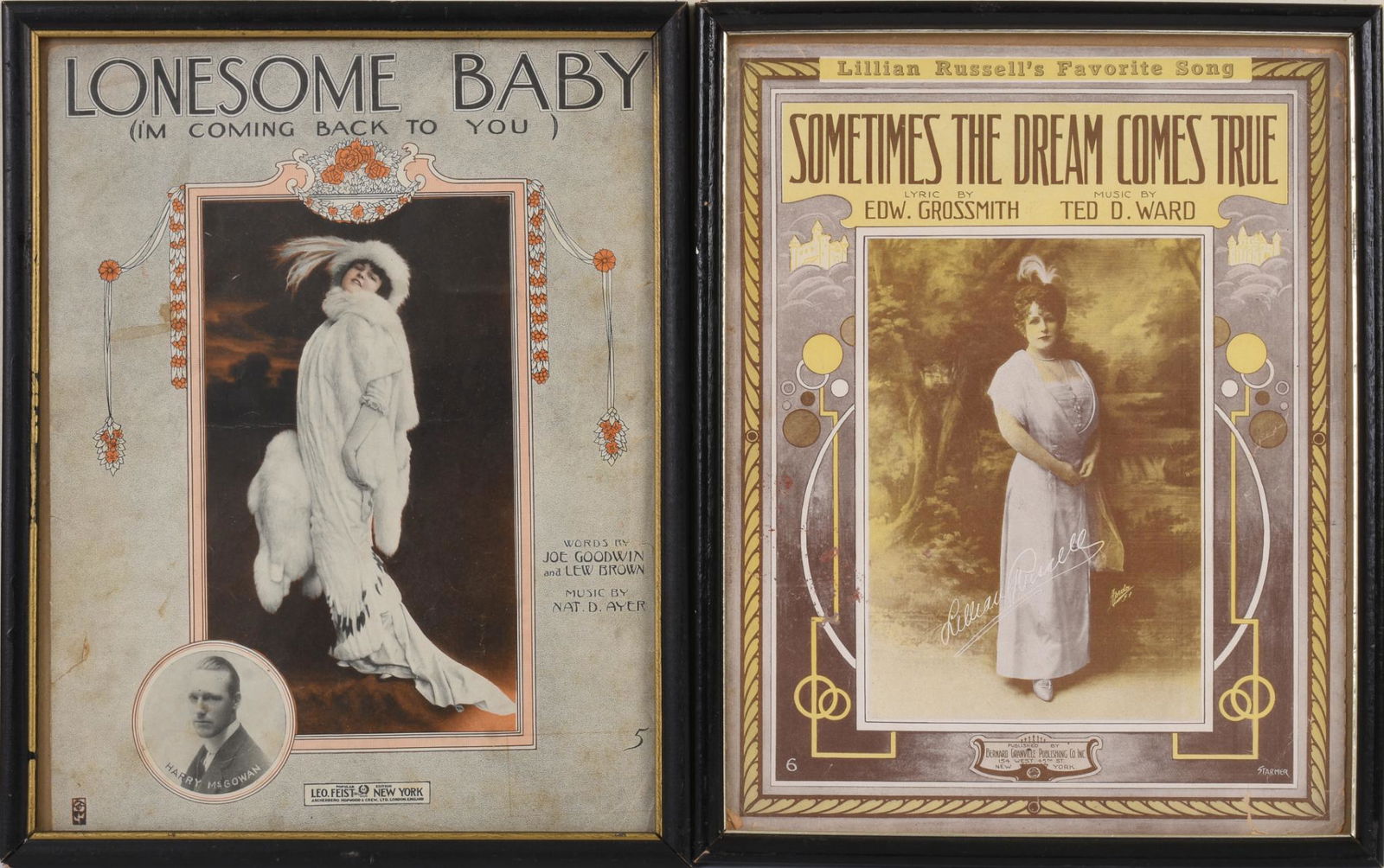 Two Framed Sheet Music Covers. (1 of 2)