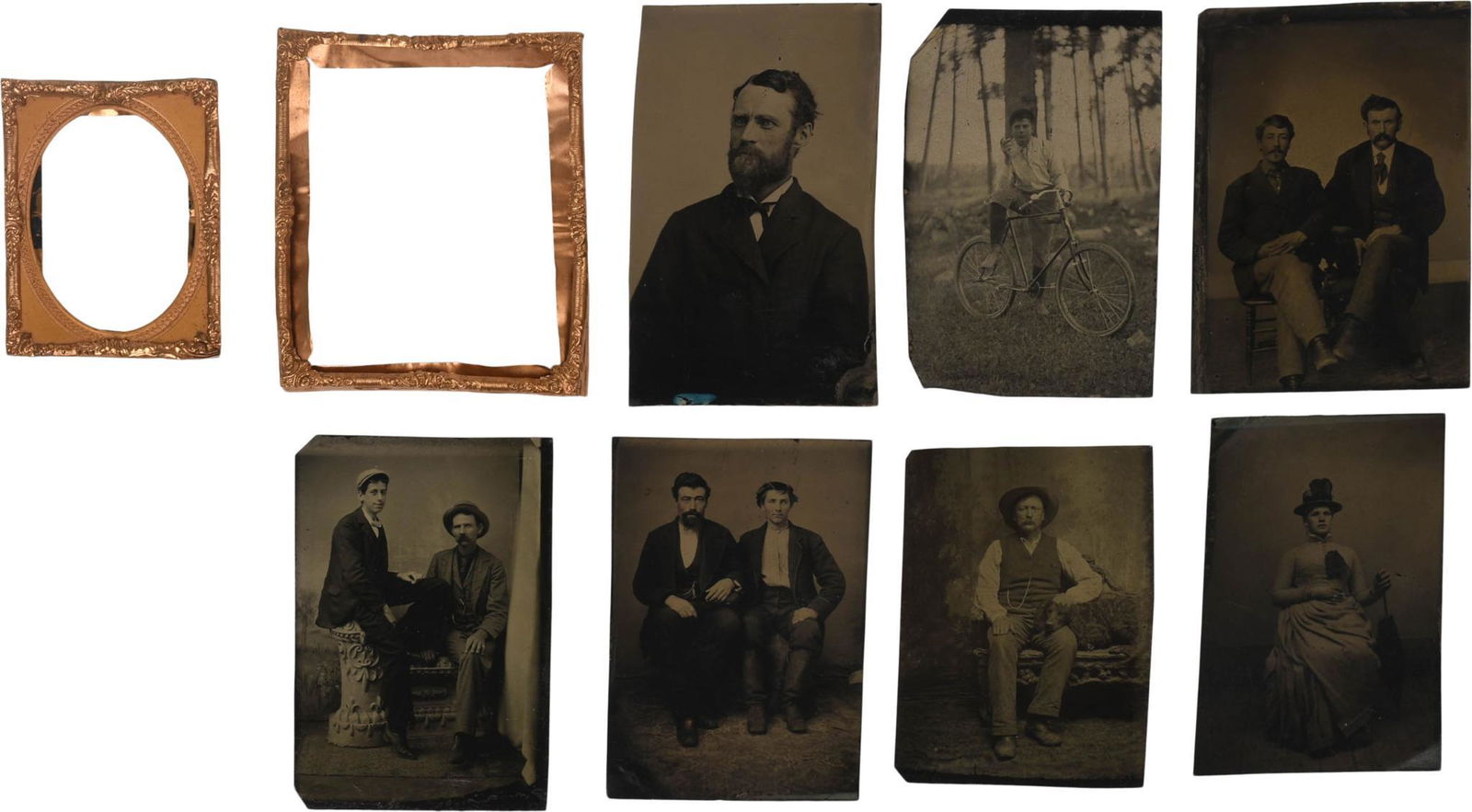 Seven Ninth Plate Tintype Portraits. (1 of 1)