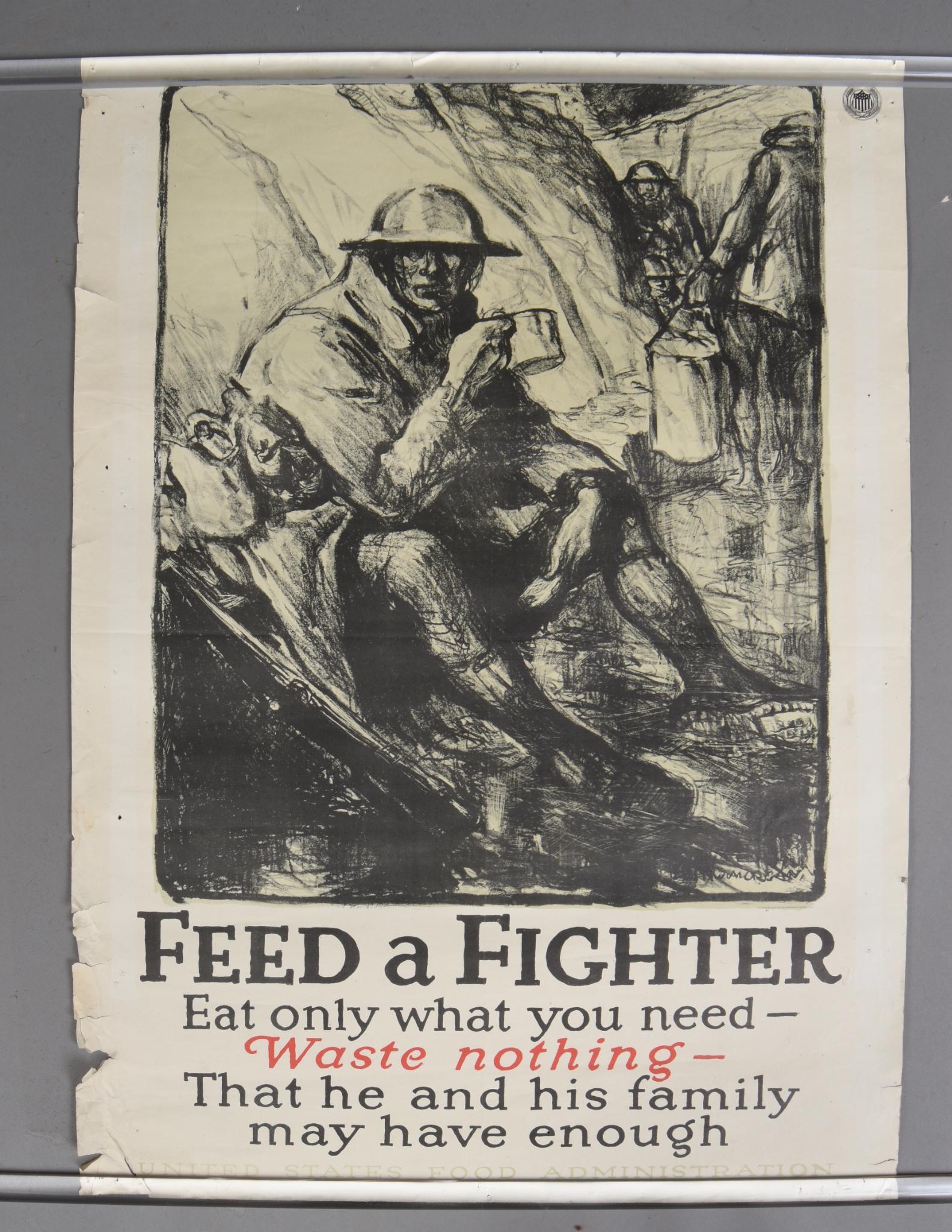 WWI Feed a Fighter Food Administration Poster. (1 of 1)