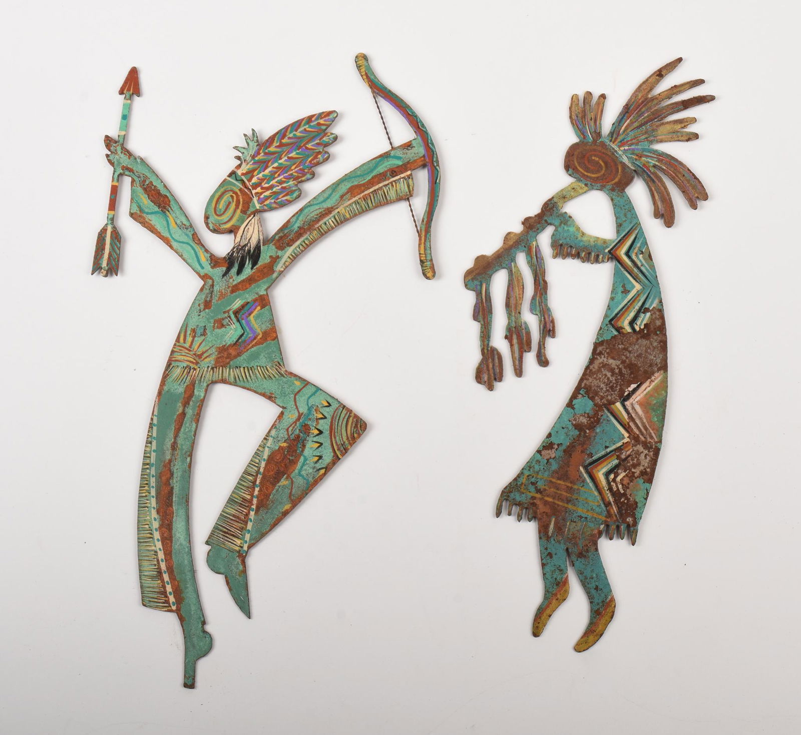 Two Robert Shields Metal Dancers Wall Art Pieces. (1 of 2)