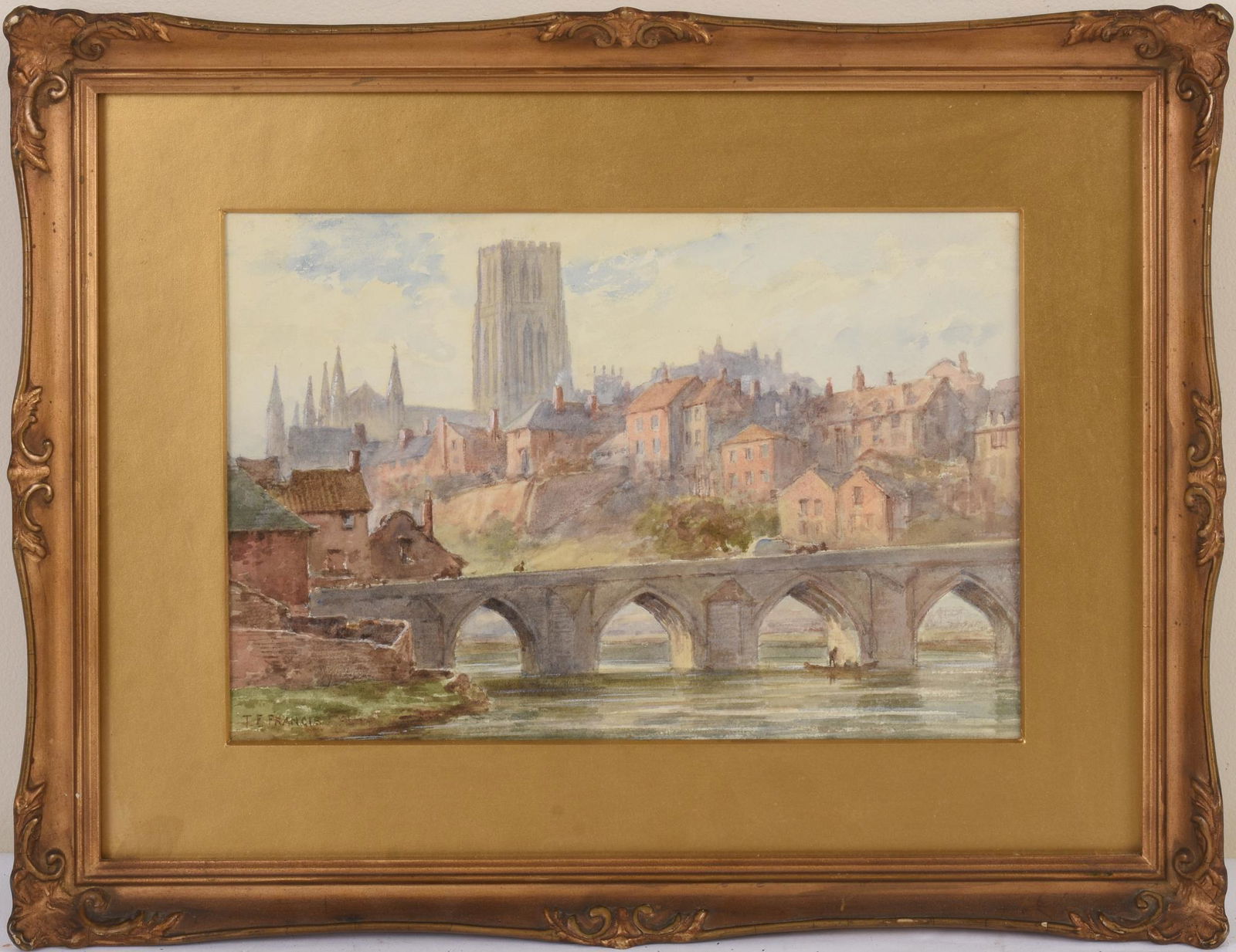 Three Watercolors by Thomas E Francis (fl.1899 - 1912). (1 of 9)