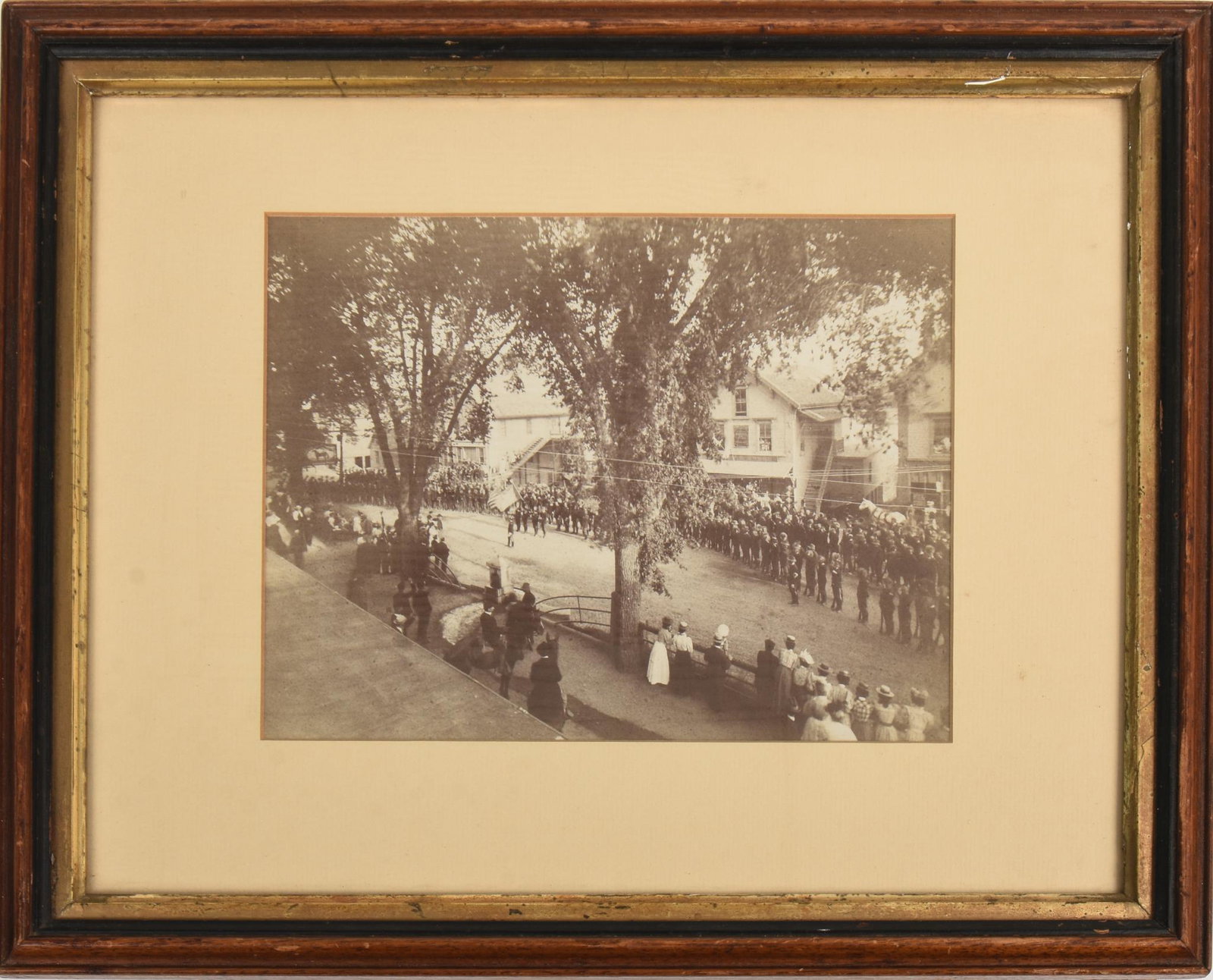 1898 Bucksport 4th of July Photograph.: Showing the turning of colors, silver gelatin print, 7 x 9 inches, sight.