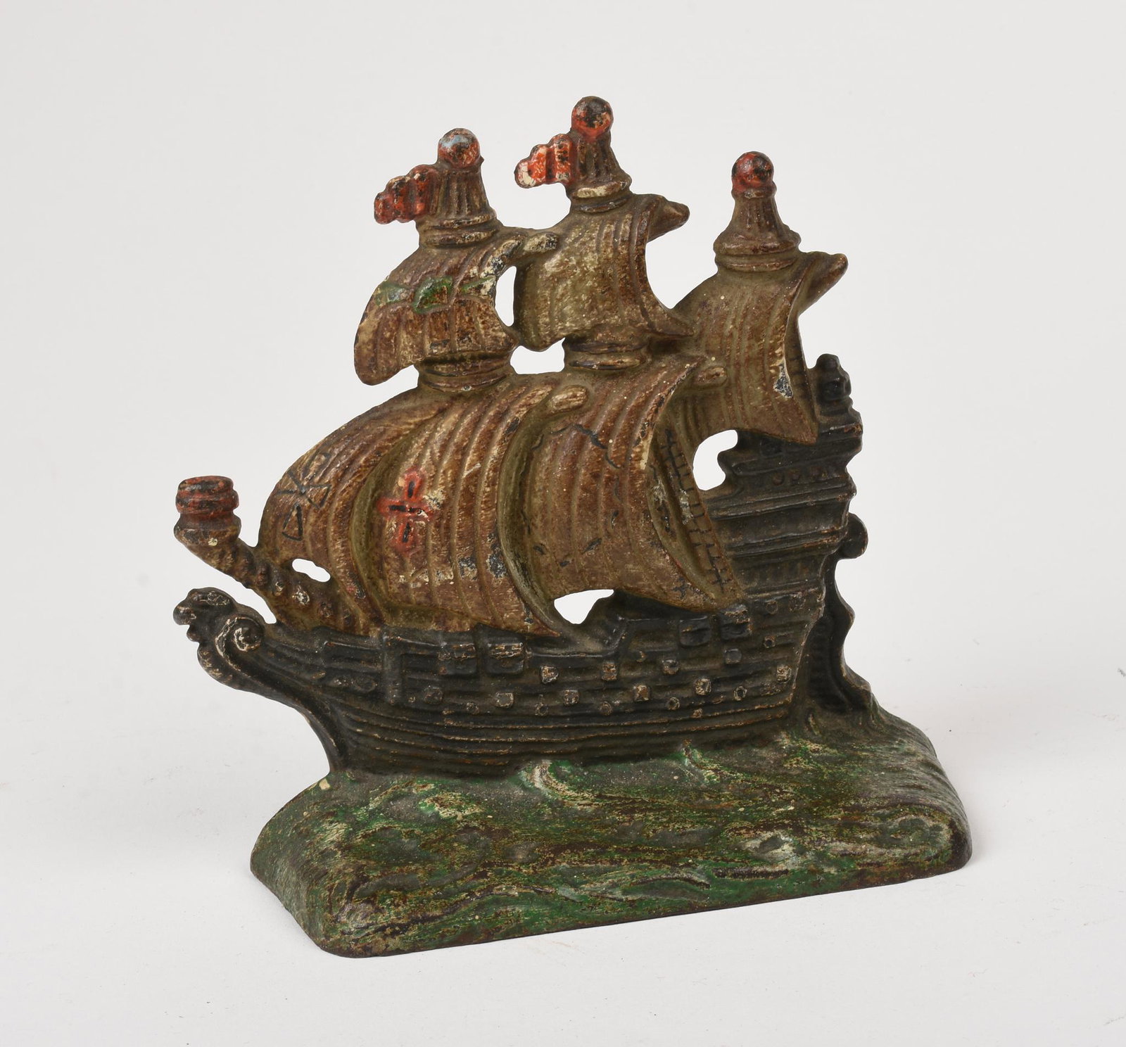 Cast Iron Ship Door Stop.: Height 6 inches.
