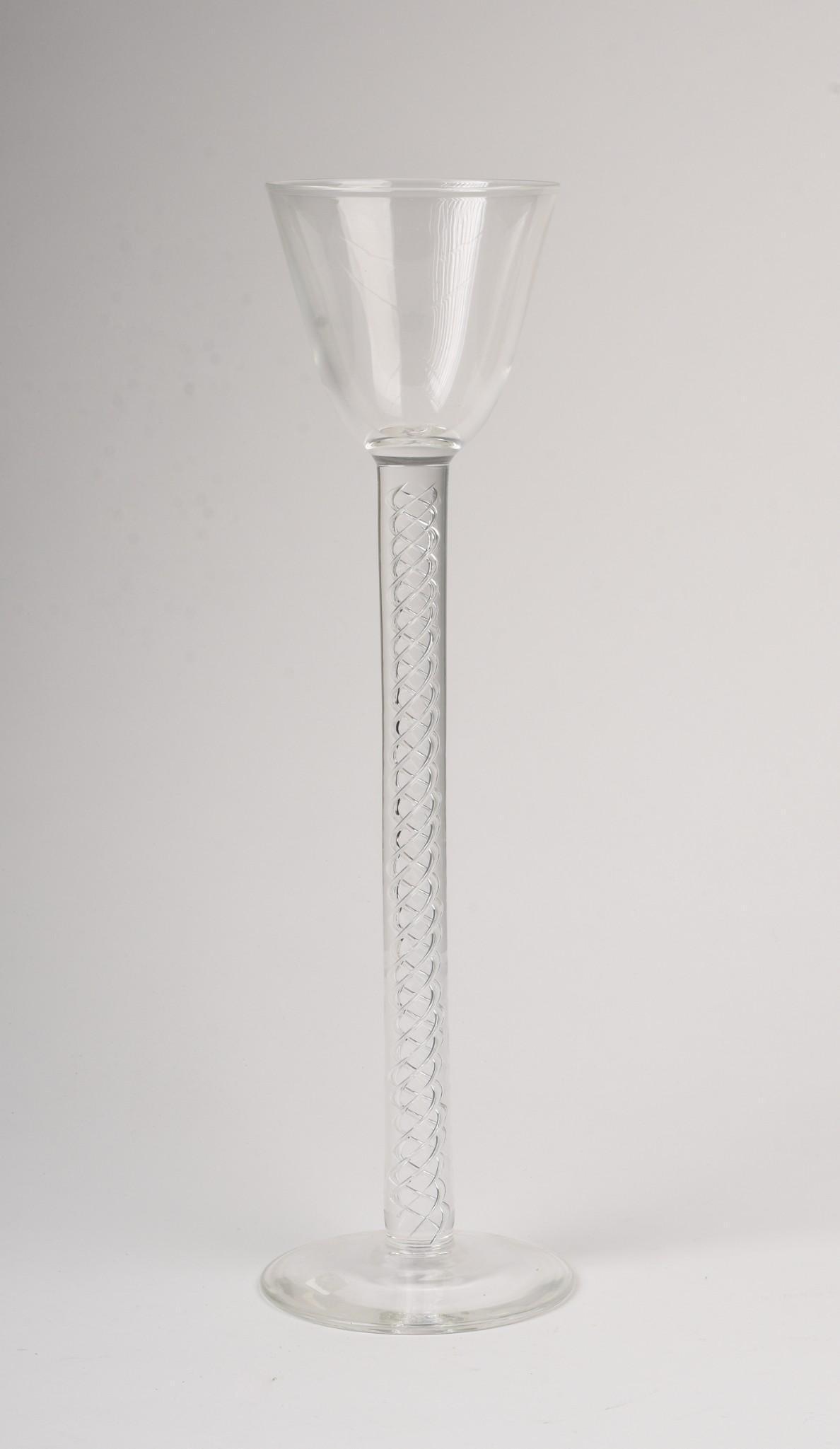 Large Steuben Air Twist Goblet. (1 of 2)