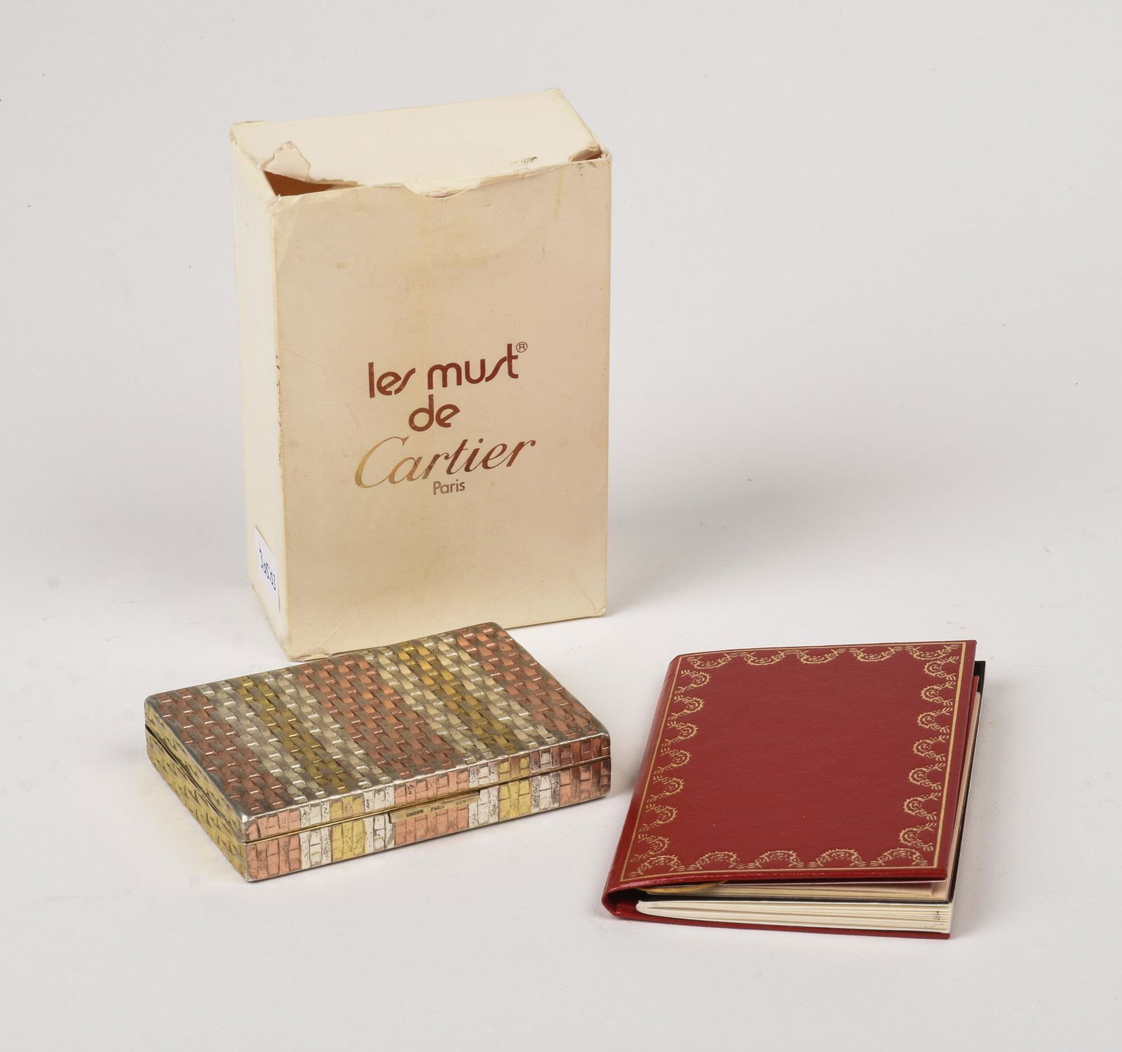 Cartier Gold Wash Sterling Cigarette Case. (1 of 4)