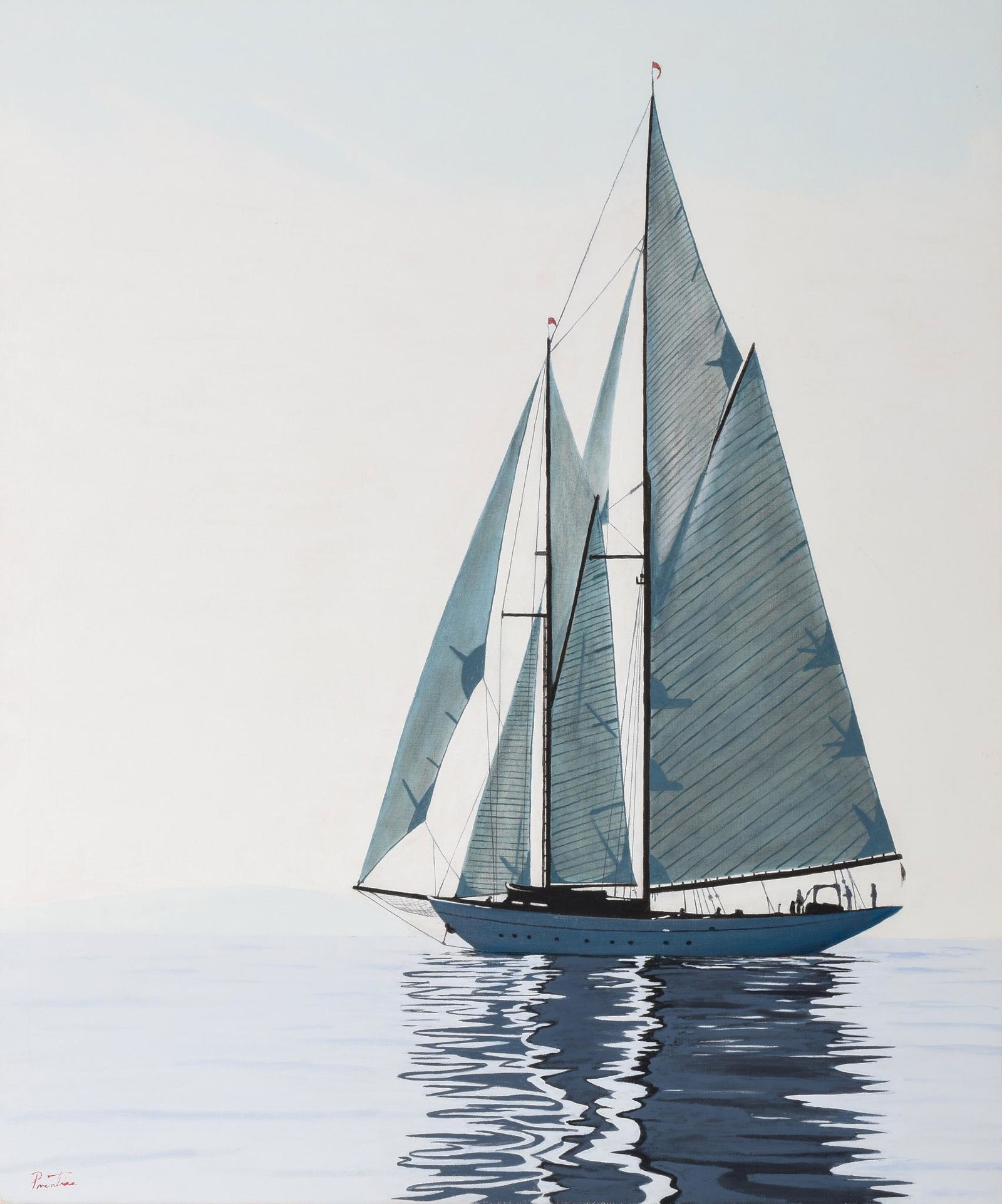 David R. Prentice. Orion II.: Giclee print on canvas, 28.5 x 24 inches, mounted on stretcher, unframed.