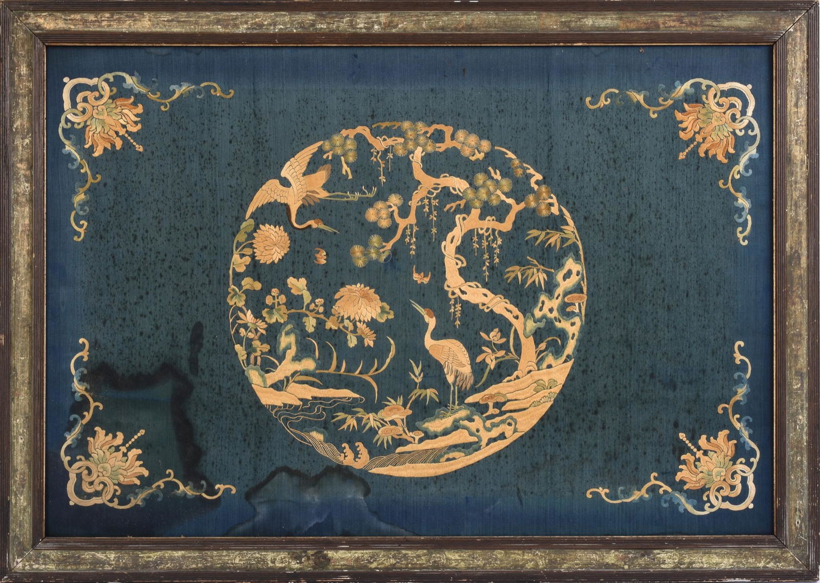 Large Chinese Embroidered Silk Panel. (1 of 2)