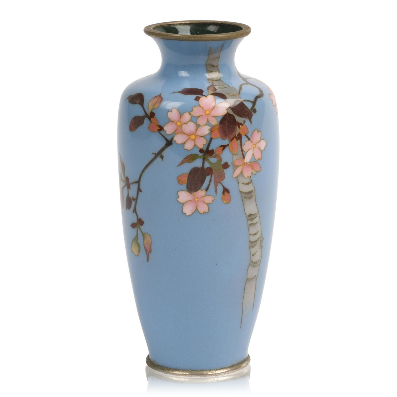 Japanese Cloisonne Vase Signed Ando. (1 of 3)
