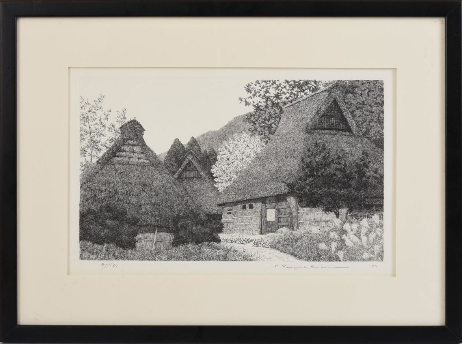 Ryohei Tanaka Japanese Etching. (1 of 3)