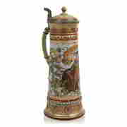 Mettlach Stoneware 3 Liter Stein #1940. (1 of 10)
