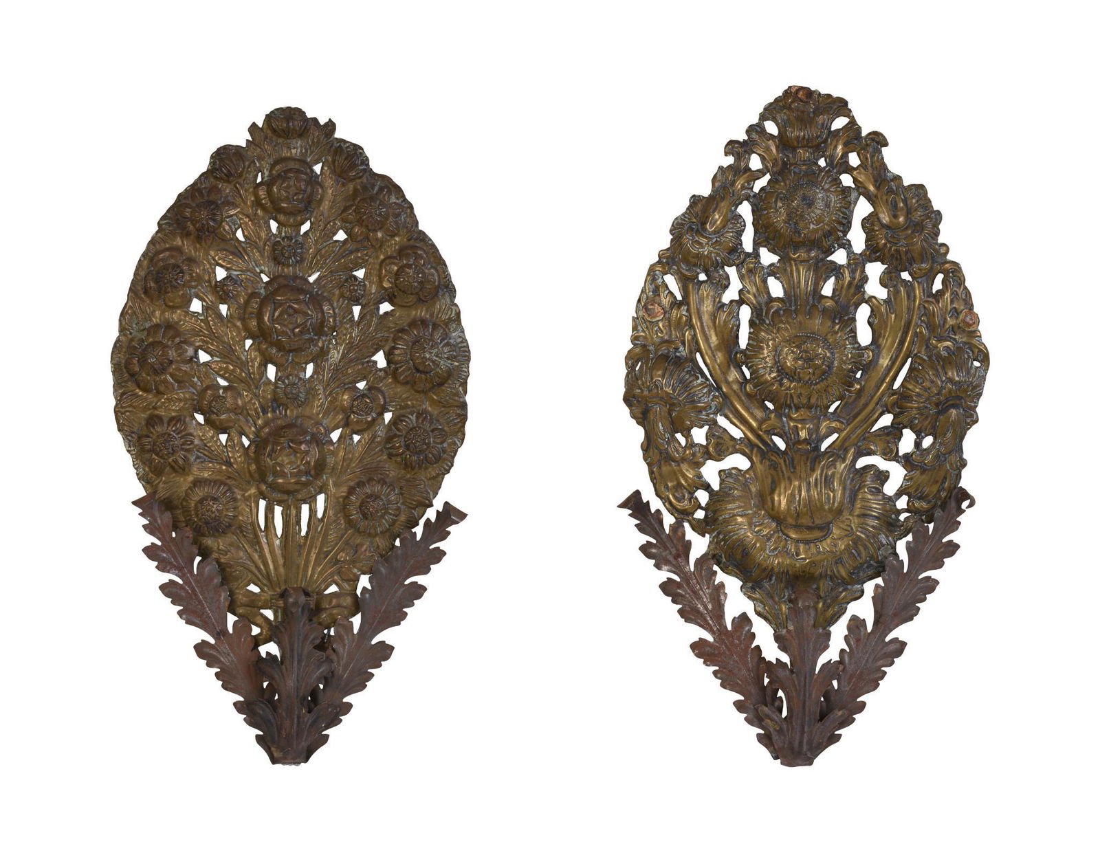 Two Continental Repousse Brass Wall Hangings (1 of 4)