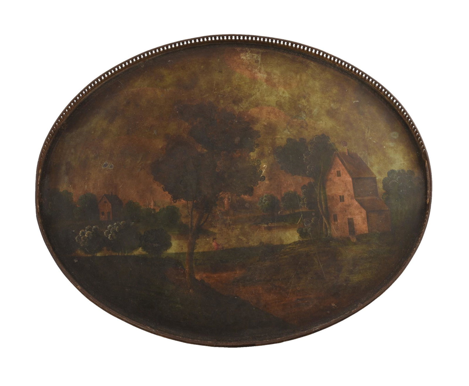 English Tole Tray, Late 18th or Early 19th Century.: 22 x 18 inches.