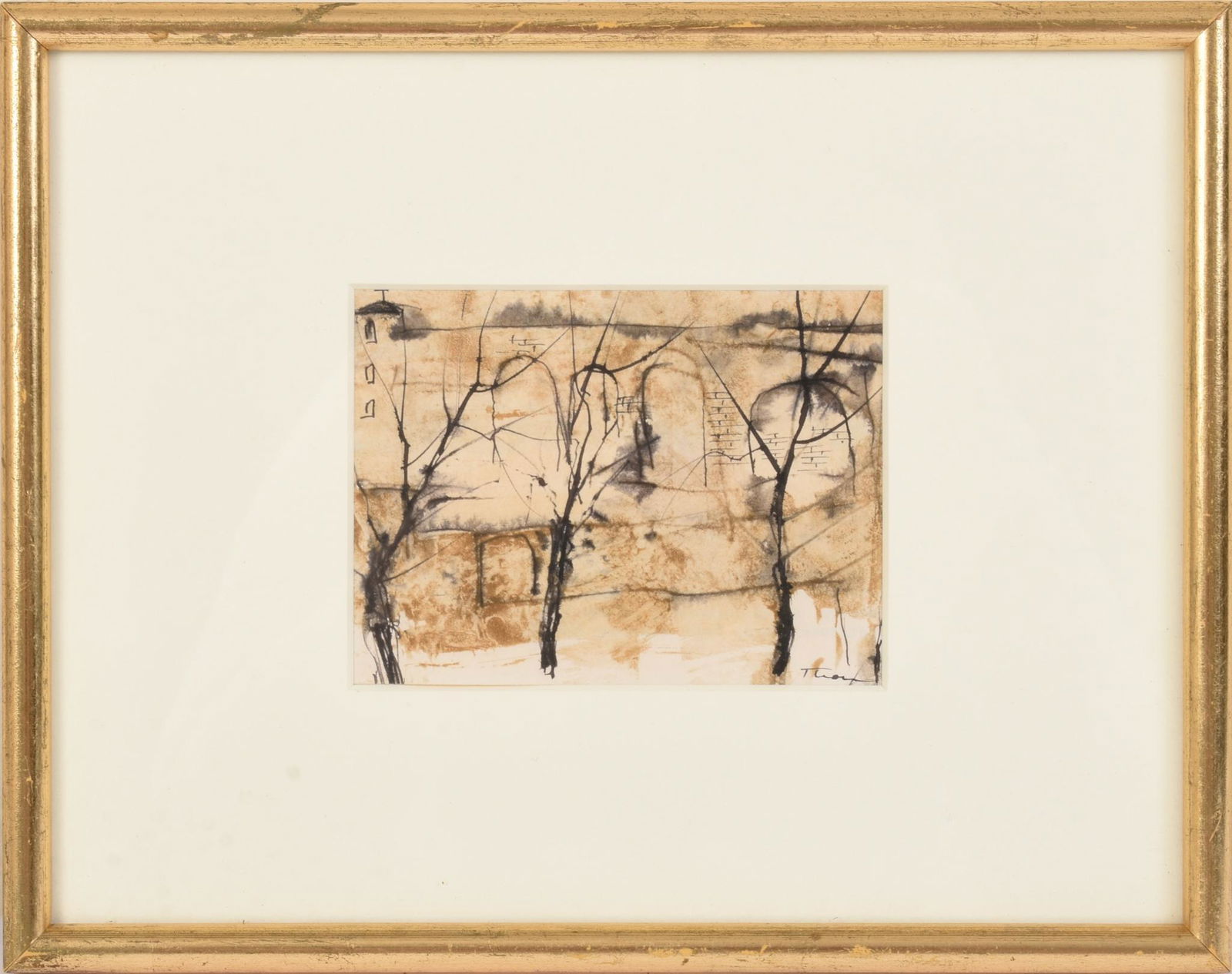 William Thon (1906 - 2000). Two Small Watercolors. (1 of 6)