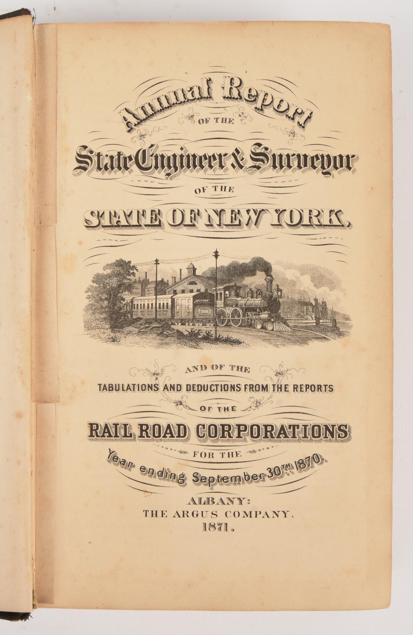 State Engineer's Report on Railroads, 1870 (1 of 4)