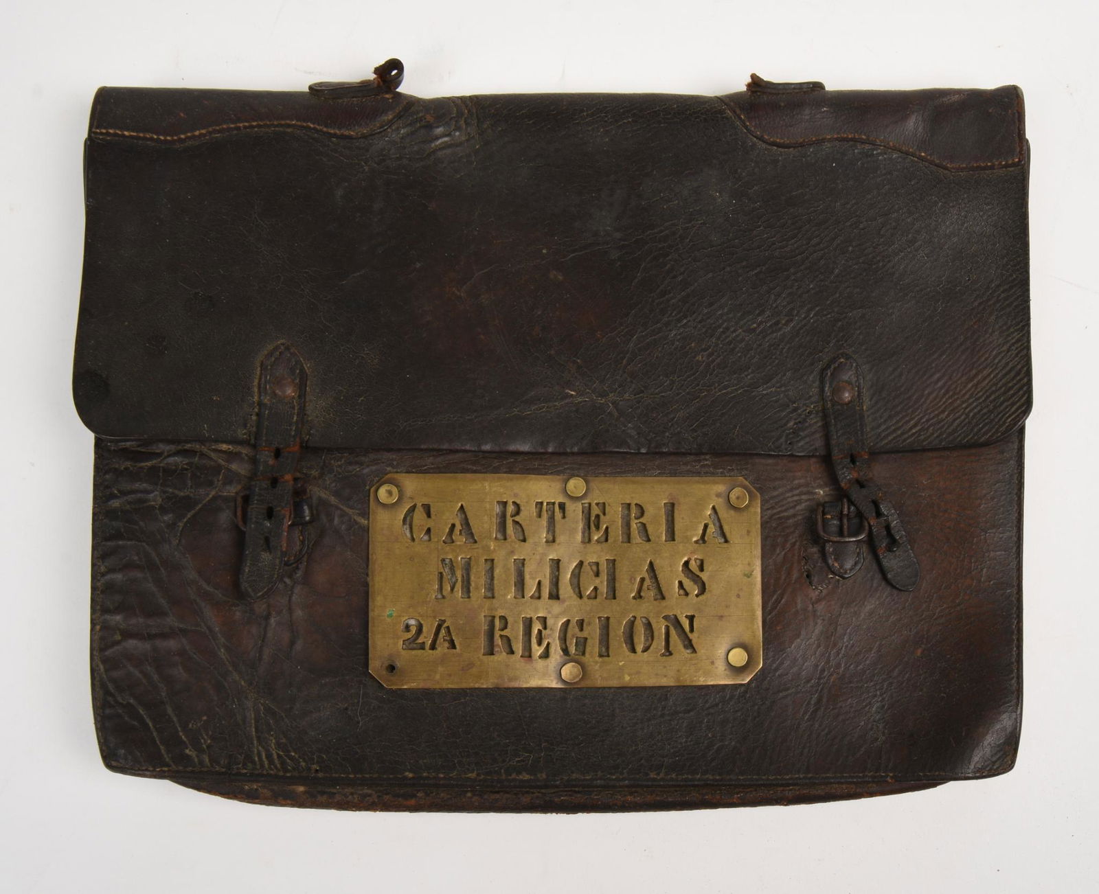 Spanish Leather Briefcase. (1 of 3)