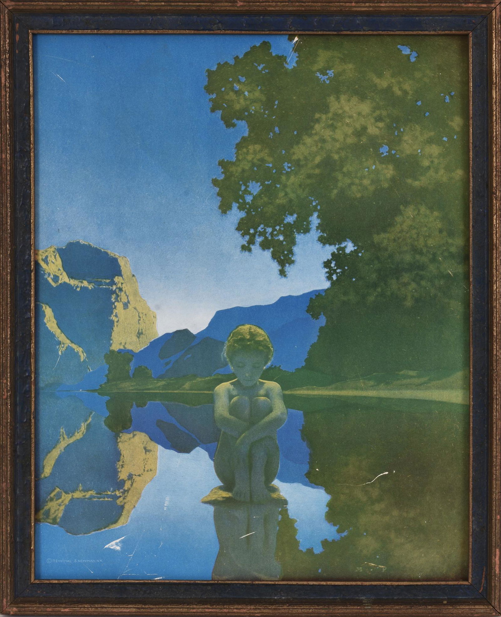 Maxfield Parish Evening Print. (1 of 2)