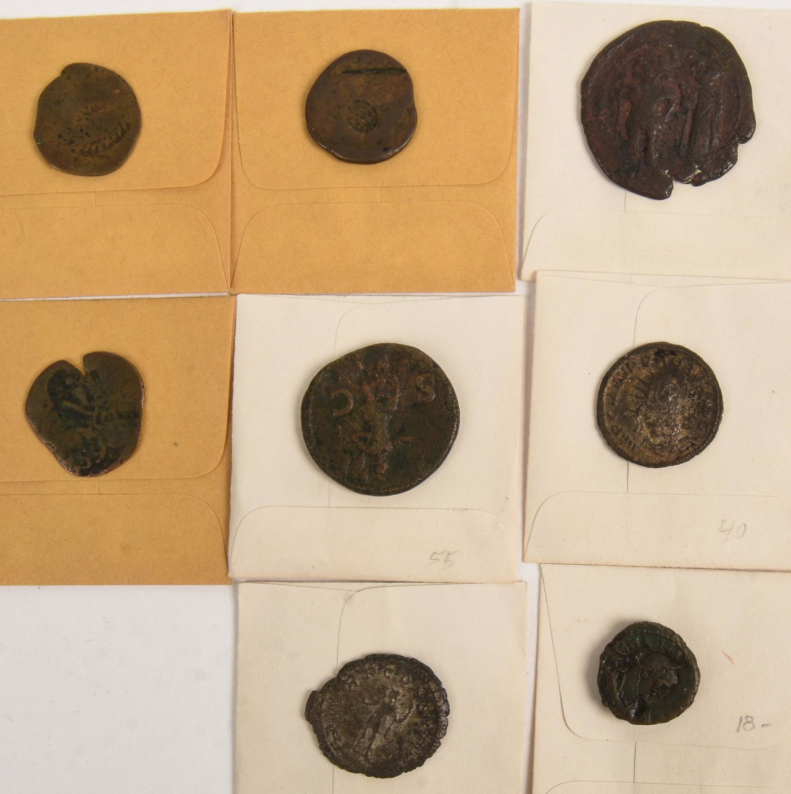 Eight Roman Coins. (1 of 2)