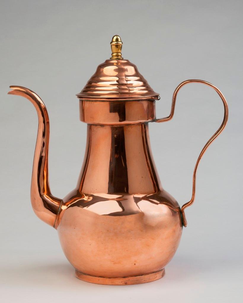 Flemish Copper Coffee Pot, Circa 1840. (1 of 2)