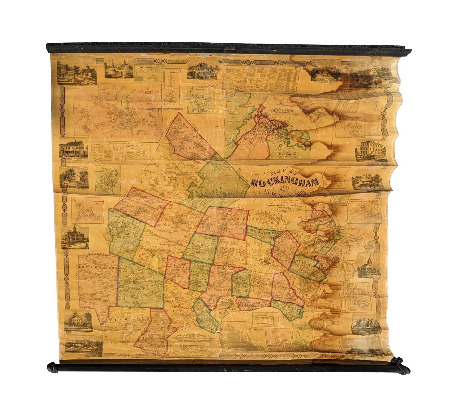 Two New Hampshire Wall Maps. (1 of 5)