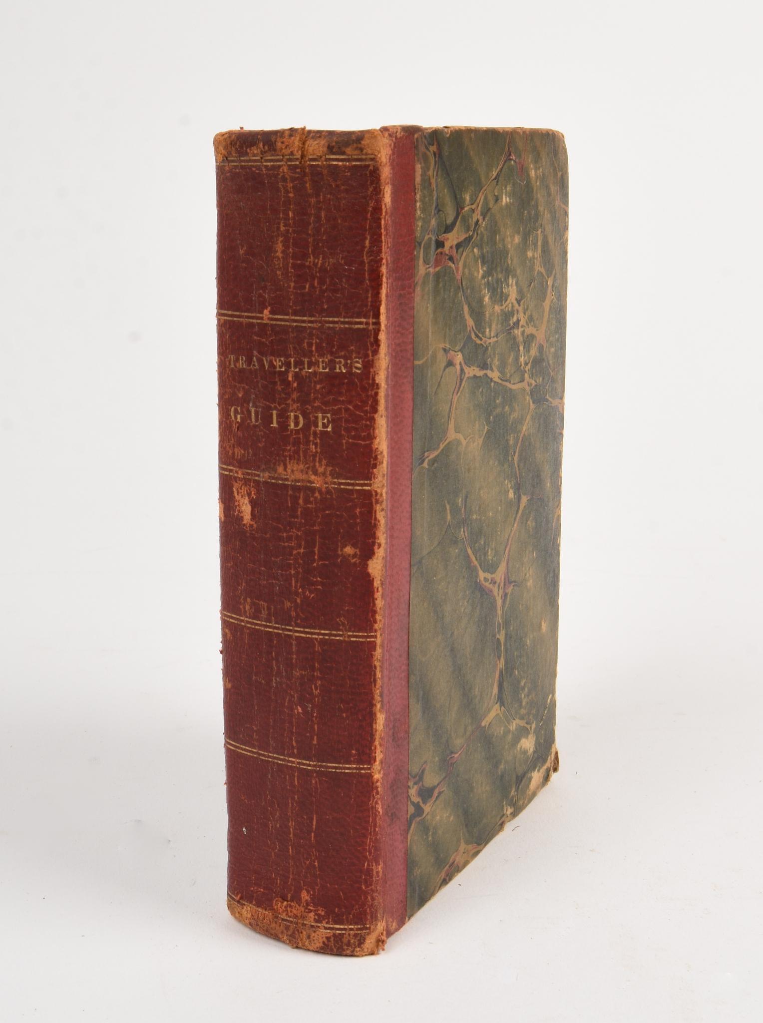 1840 Traveller's Guide.: The Travelers Guide through the Middle & Northern States by GM Davison. Saratoga Springs, 1840. In a custom slipcase.