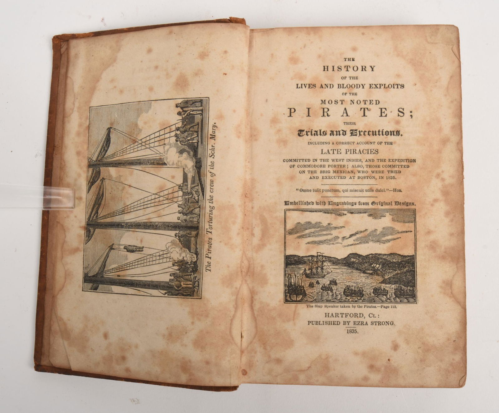 1833 Most Noted Pirates Book, US Printing. (1 of 5)