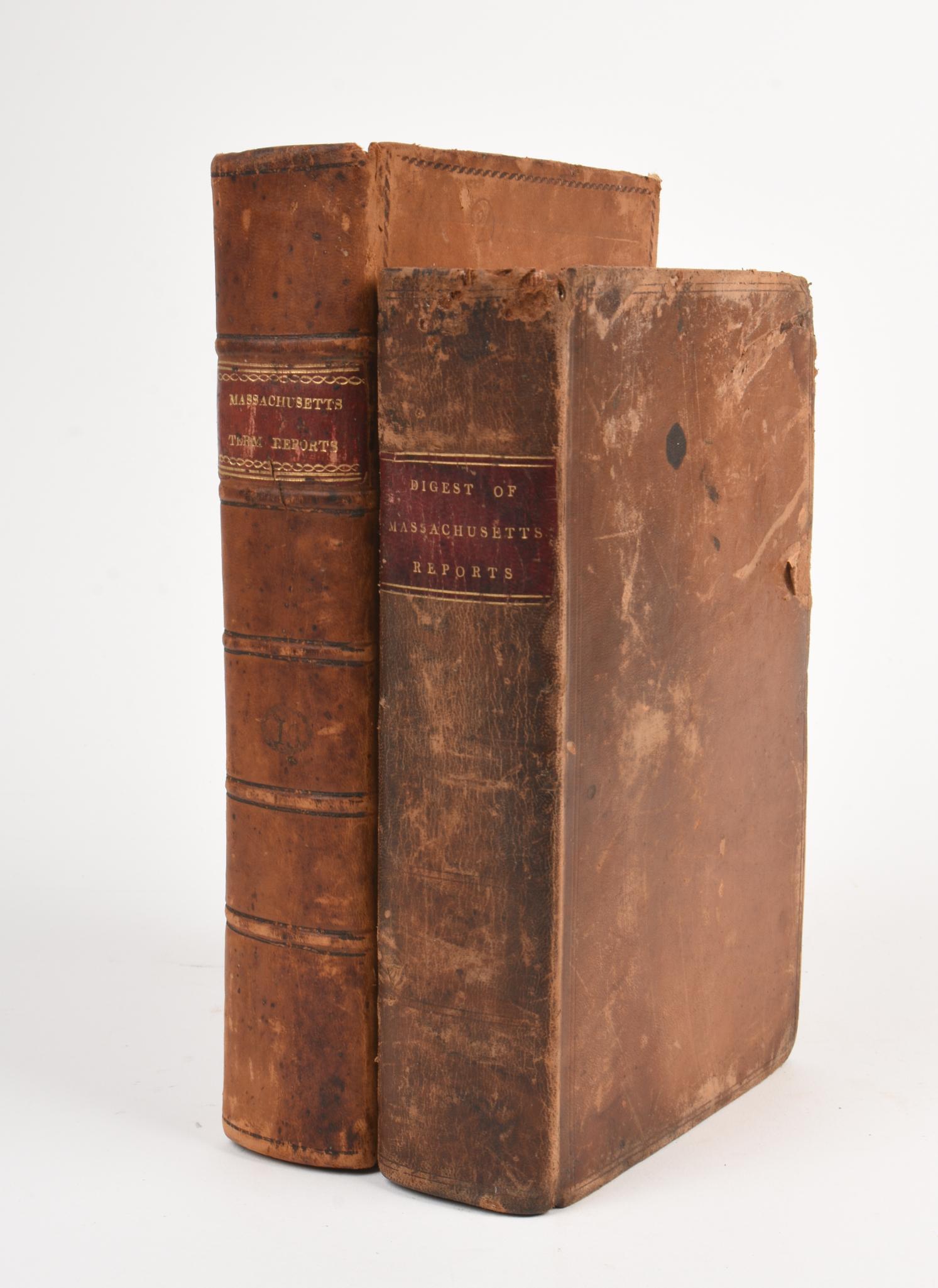Two Books of 19th Century MA Supreme Court Cases. (1 of 5)