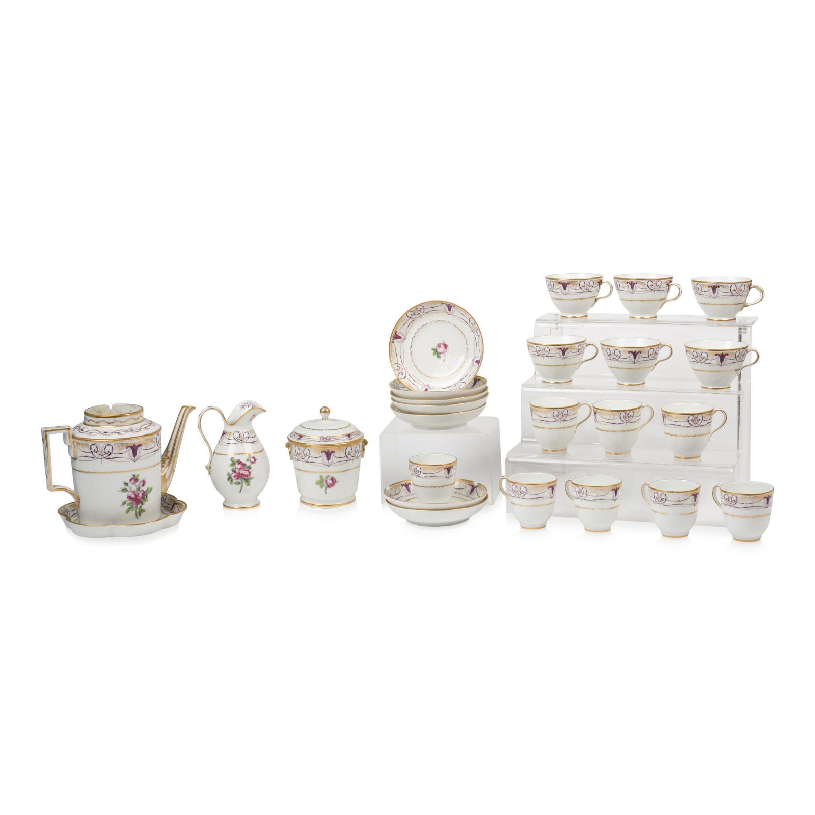 Paris Porcelain Part Tea & Coffee Service, (1 of 8)