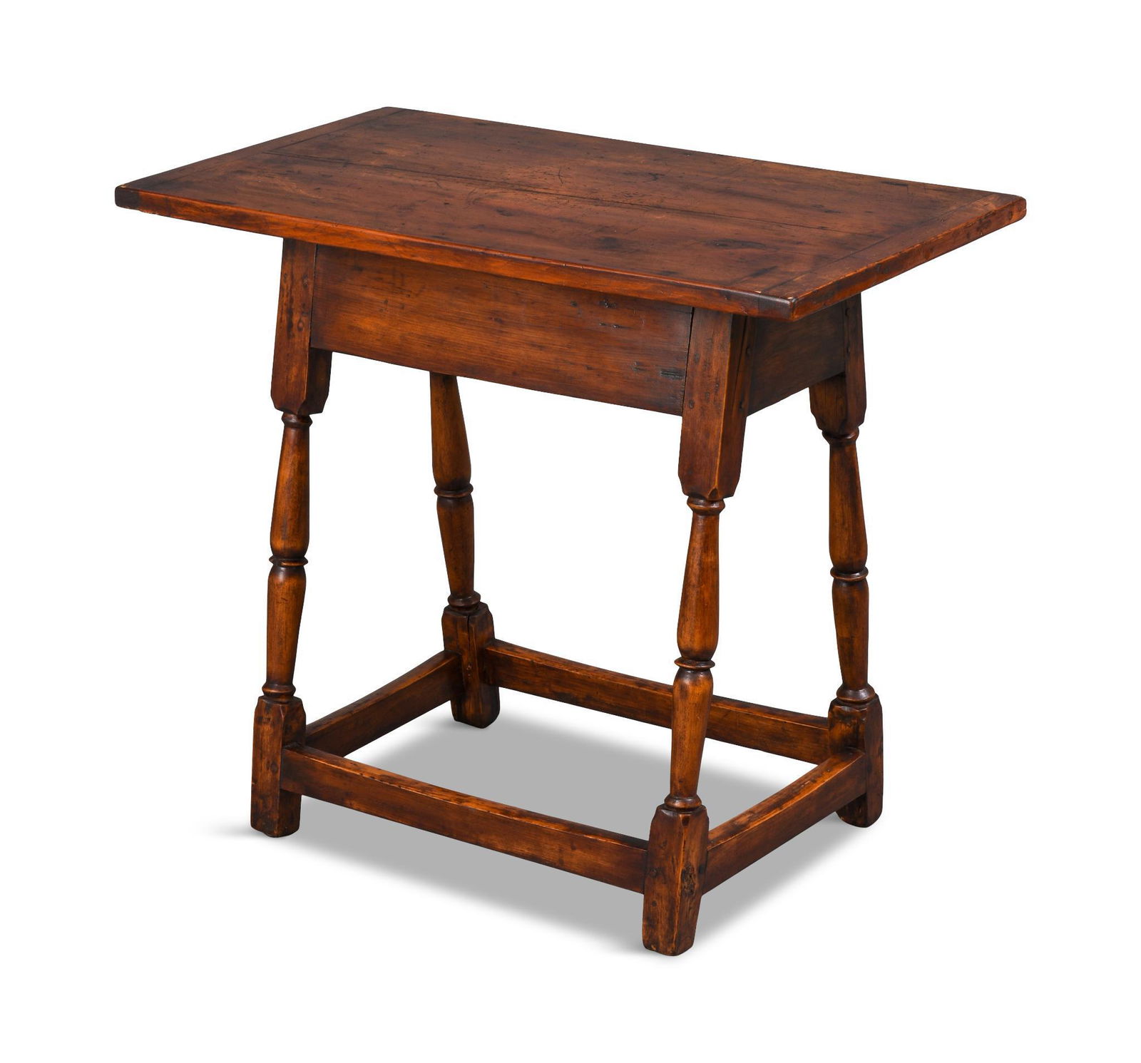 Small New England Pine & Maple Tap Table. (1 of 3)