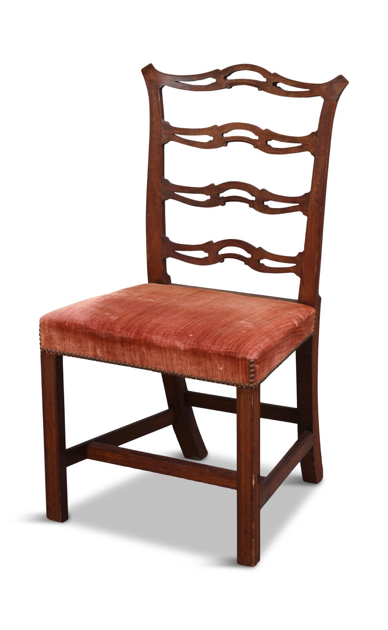 Ribbon Back Side Chair, Salem or Portsmouth.: Seat height 19 inches.