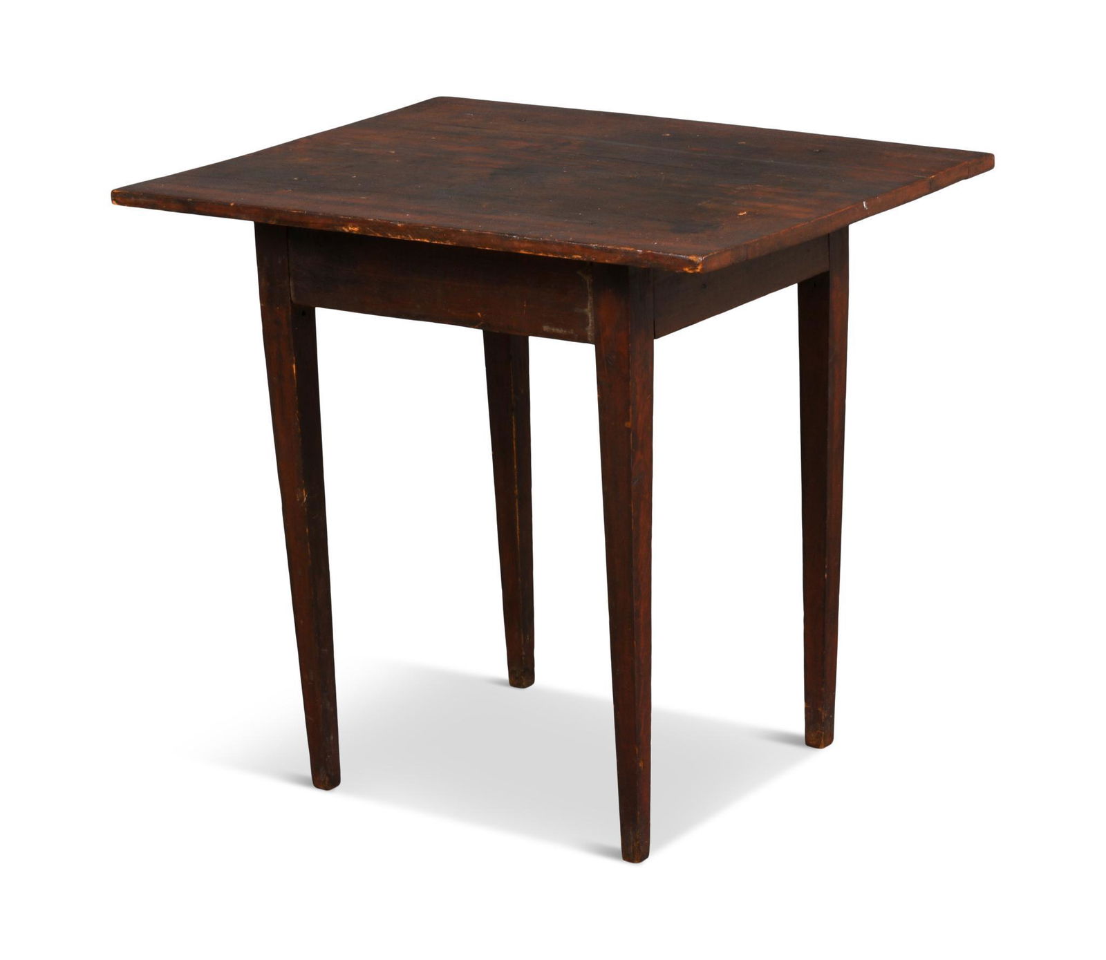 New England Work Table in Red Paint. (1 of 3)