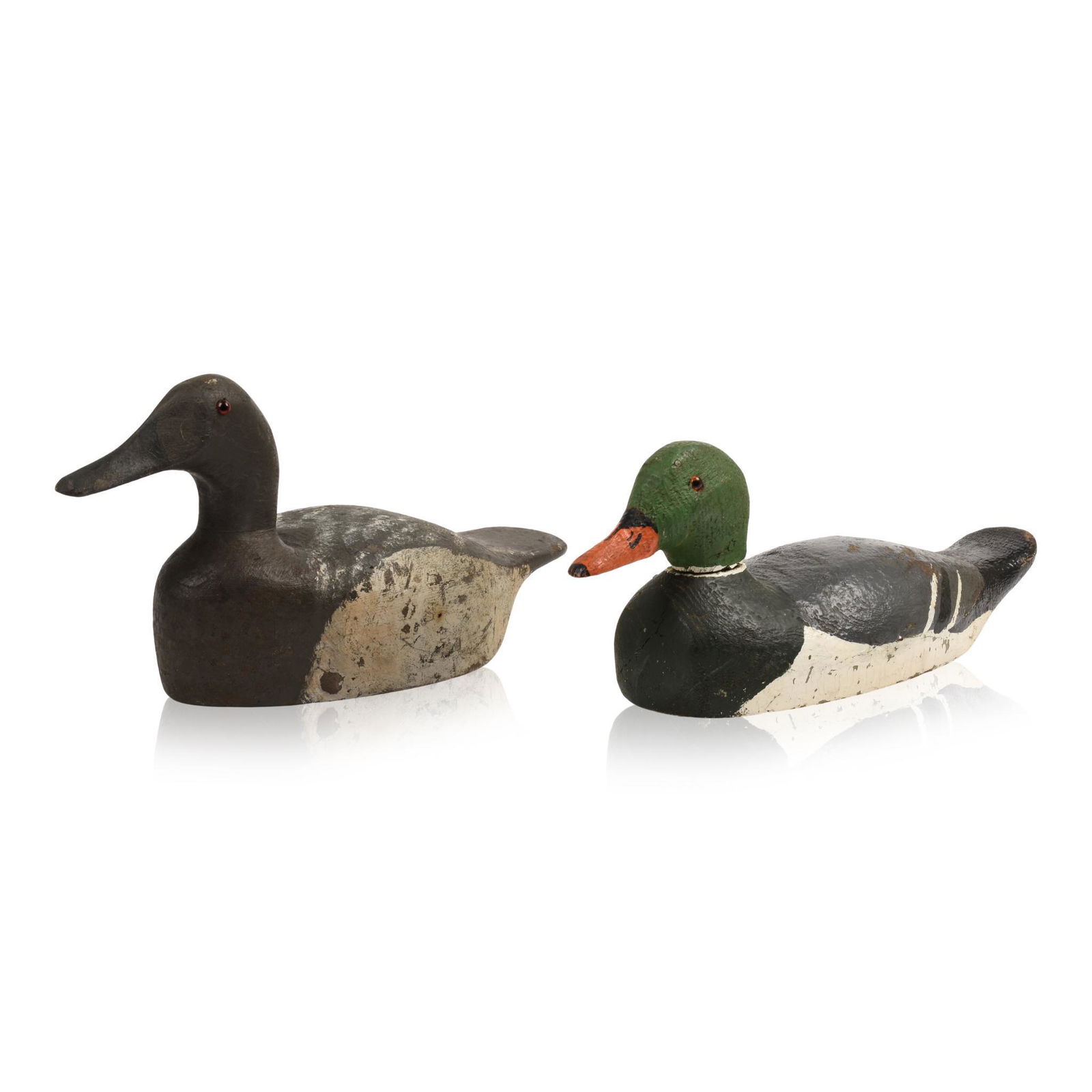Two Duck Decoys With Glass Eyes. (1 of 5)