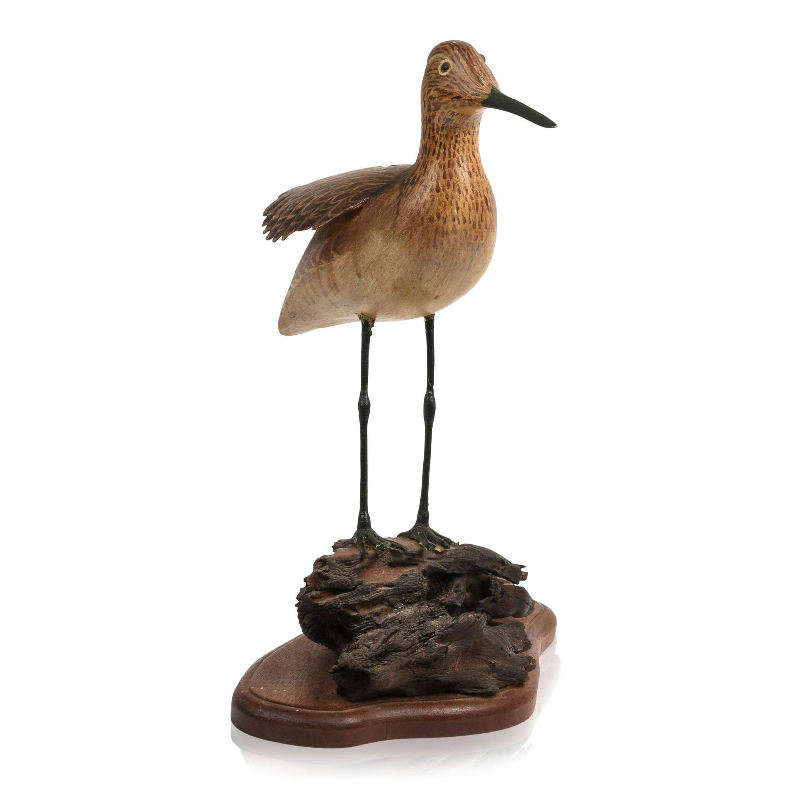 Yellowlegs Mantle Bird Carving. (1 of 6)