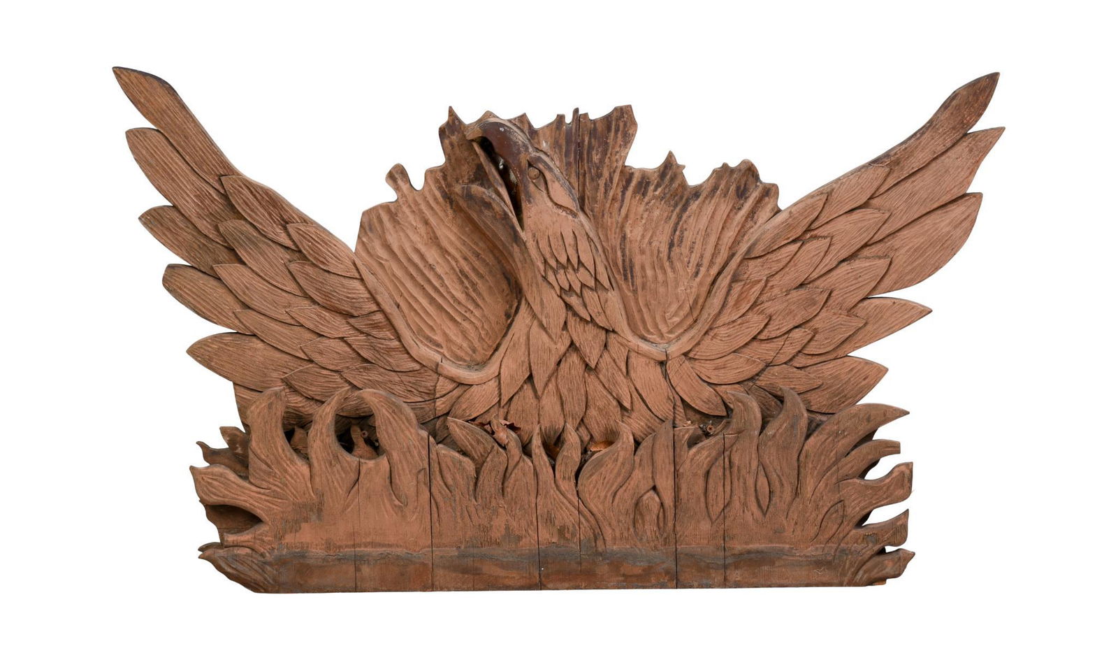 Folk Art Carved Wooden Eagle Placque. (1 of 2)