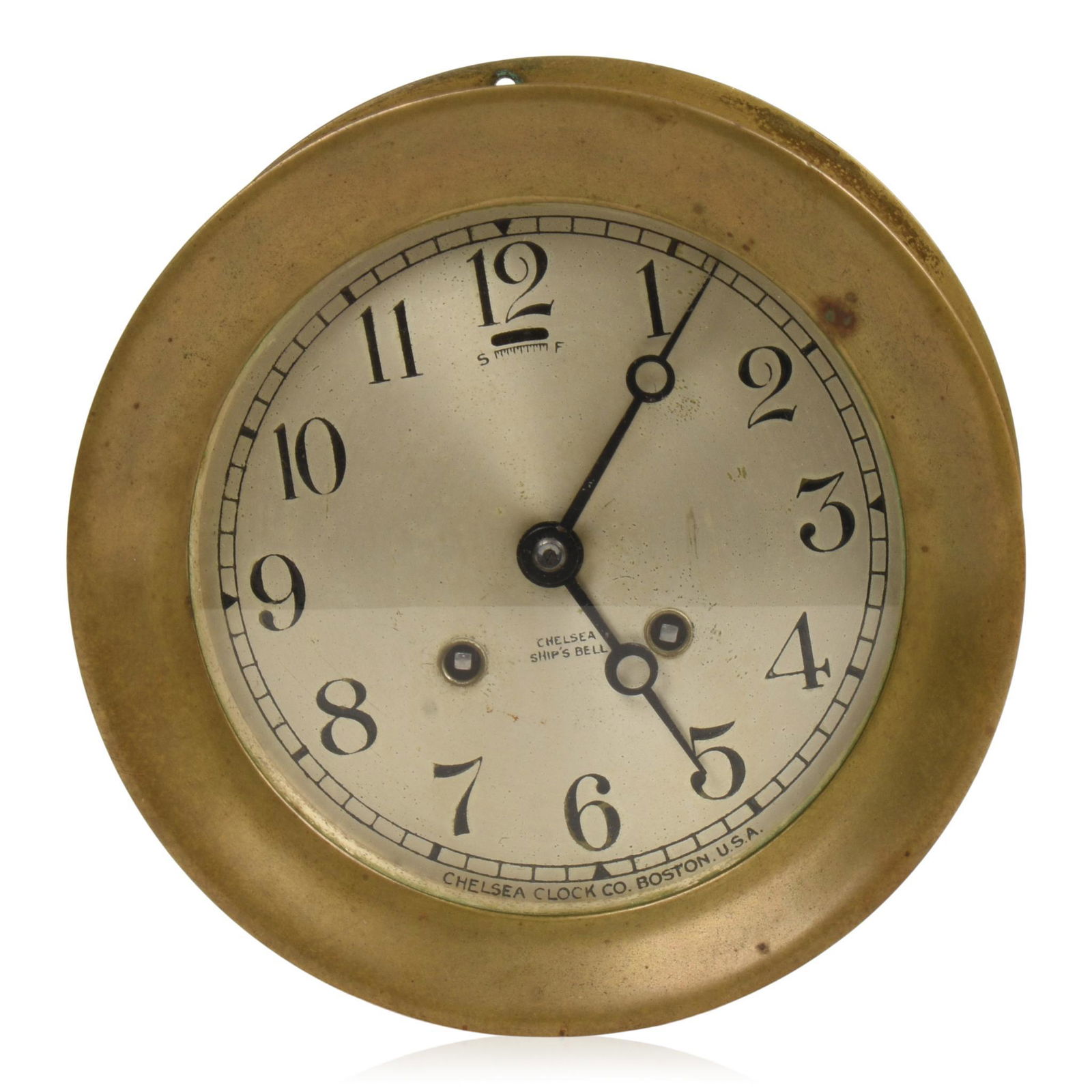 Chelsea Brass Ship's Bell Clock. (1 of 4)