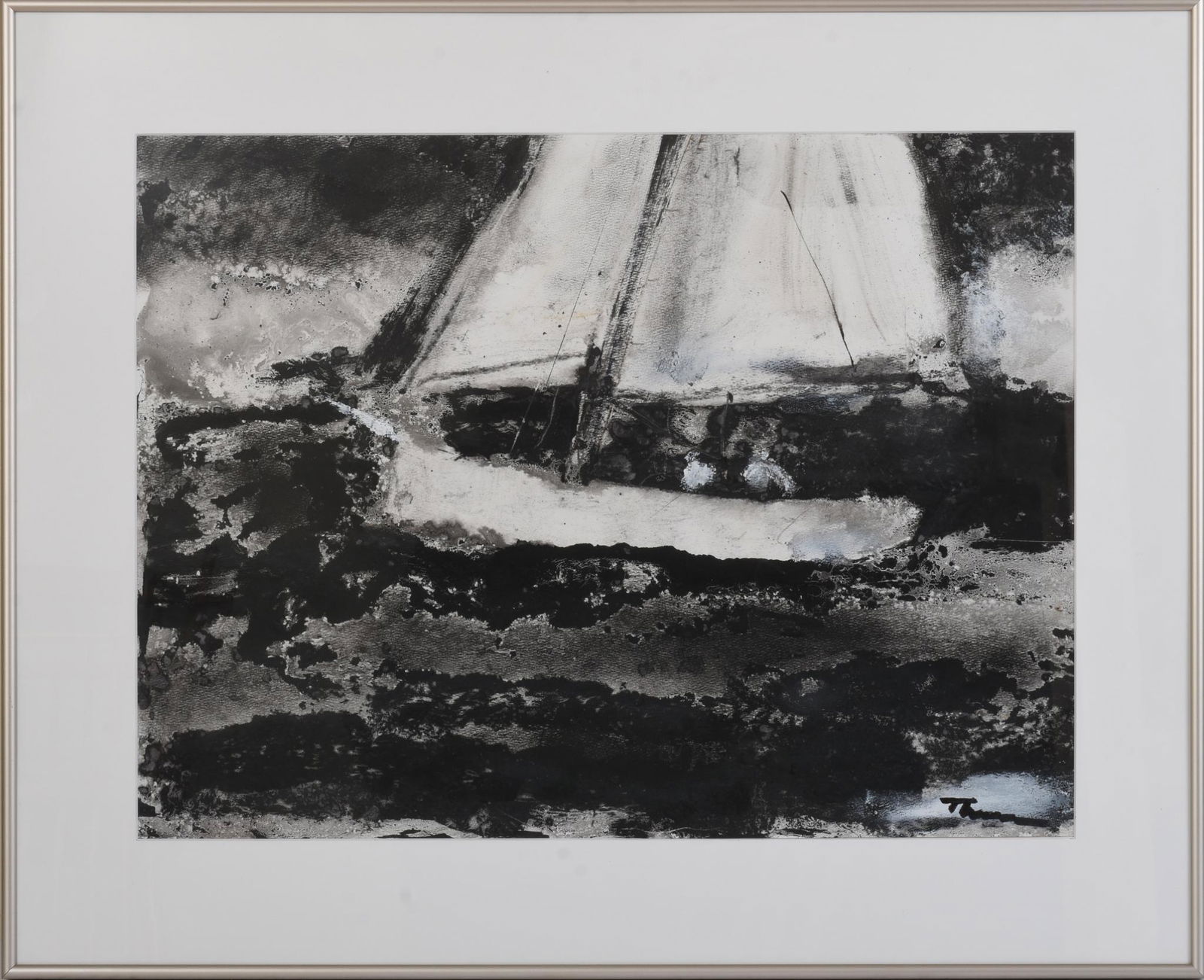 William Thon (1906 - 2000). Sail Boat. (1 of 4)