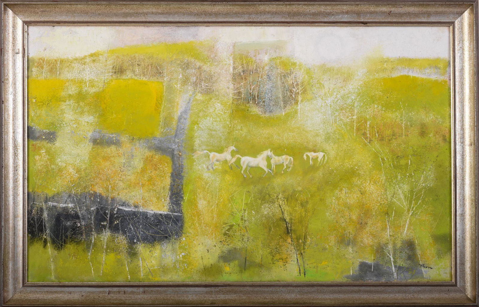 William Thon (1906 - 2000). Horses In a Meadow. (1 of 3)