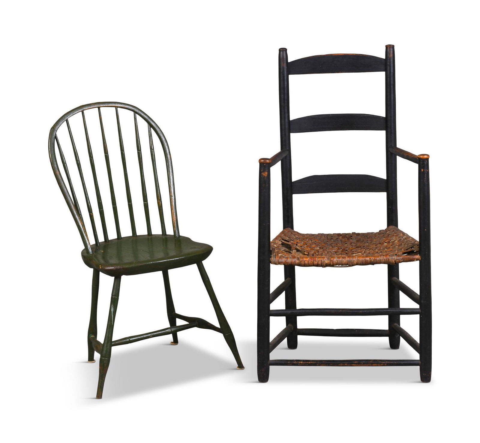 Two New England Painted Chairs. (1 of 2)