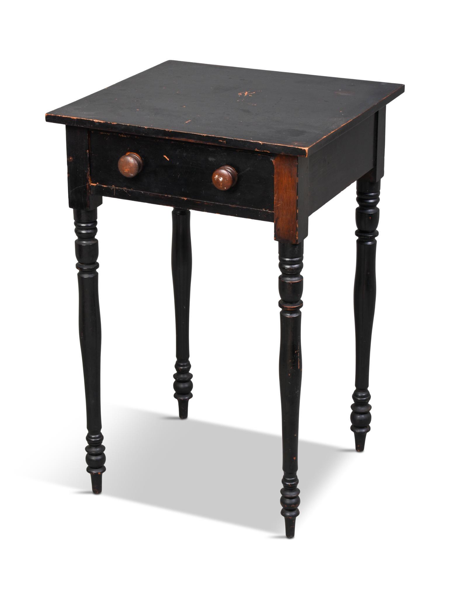 Fine Early 19th C. Cherry Federal One Drawer Stand. (1 of 3)